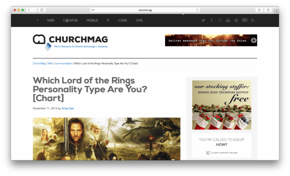 ChurchMag Church Tech Blog
